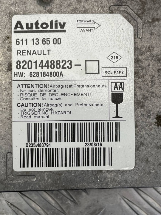 фото №8, Renault oem номер 8201448823 master iii датчик модуль подушок повітряних подушка