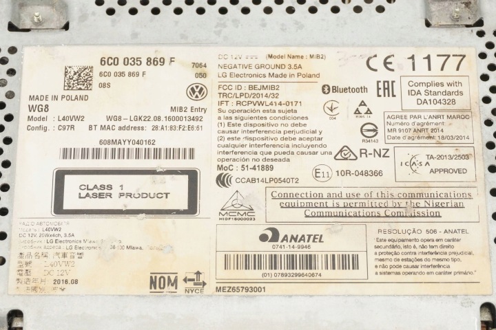 фото №7, Магнітола cd vw polo v 6c0035869f