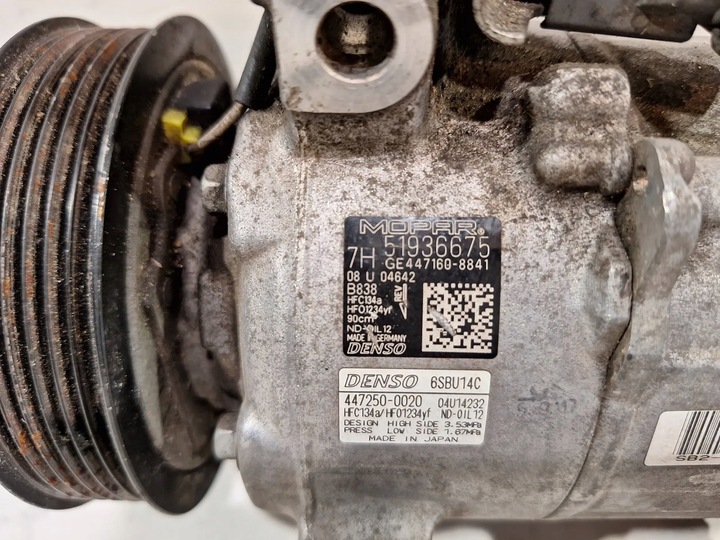 фото №6, Компрессор кондиционера denso 51936675 fiat 500x 2.0 mjet 14-