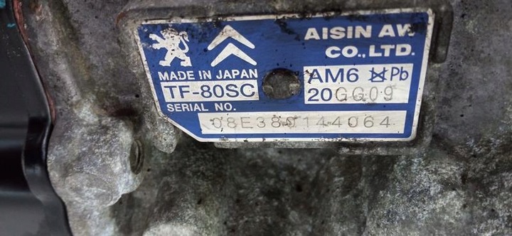 фото №9, Коробка передач коробки передач автомат citroen c5 iii x7 2.7 hdi tf-80sc