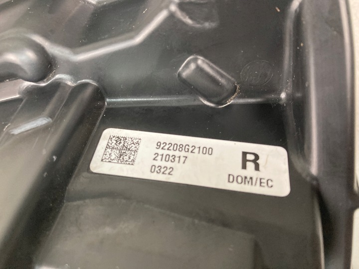 фото №8, Галоген праві hyundai ioniq рестайлінг led 92208-g2100