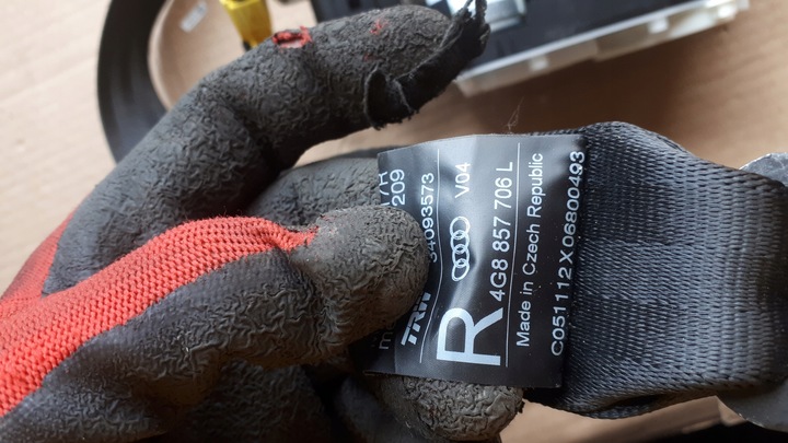 фото №9, S6 c7 4g a6 pas безопасности правые 4g8857706l перед a7 s7