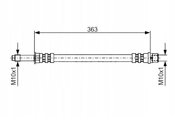 фото №2, Bosch шланг гальмівний elast. mercedes sprinter 2