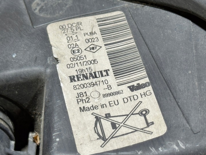 фото №8, Фара права передня праве перед renault espace iv рестайлінг ксенон 8200394710