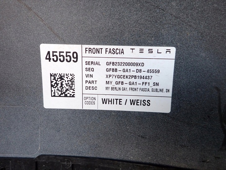 фото №9, Tesla модель y 20- бампер перед переднє