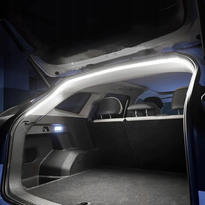 фото №8, Освітлення led стрічка капота двері автомобіль транспортний засіб білий