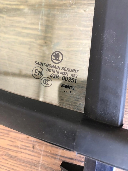 фото №3, Skoda scala 2021r. скло двері права зад трикутник