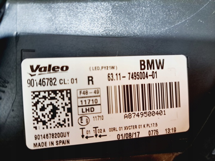 фото №14, Bmw x1 f48 лампа права led 7495004