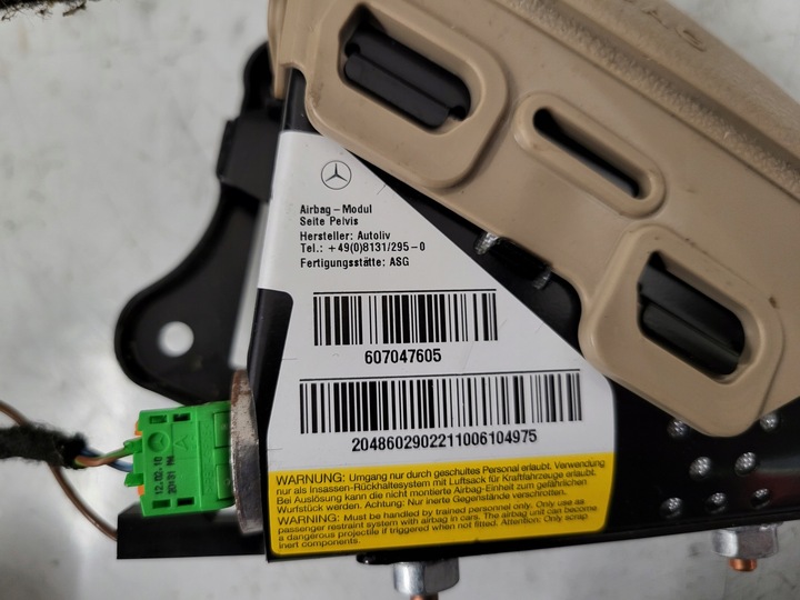 фото №5, Mercedes glk x204 10r подушка сидіння w сидіння air bag ліва