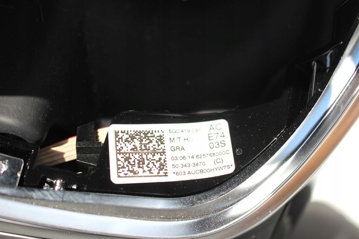 фото №8, Vw golf 7 gtd универсал fl руль 5g0419091aq 5g0419091fn кожа wielofunkcy