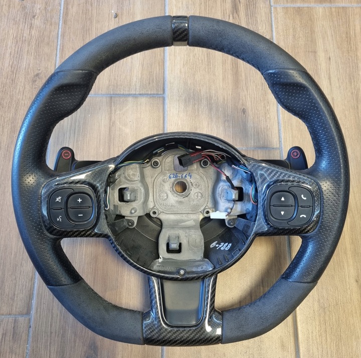 фото №9, Fiat 500 abarth 20r кермо карбон алькантара пелюстки мультифункція гарна