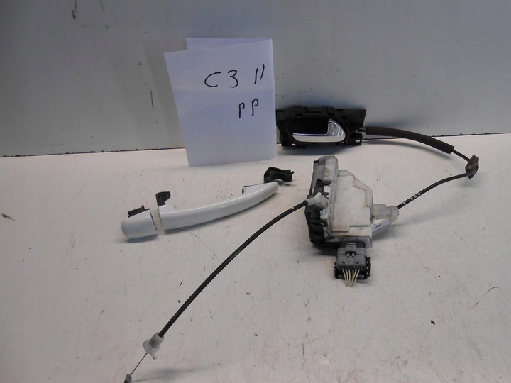 фото №1, Замок ручка дверь правые перед citroen c3 ii #