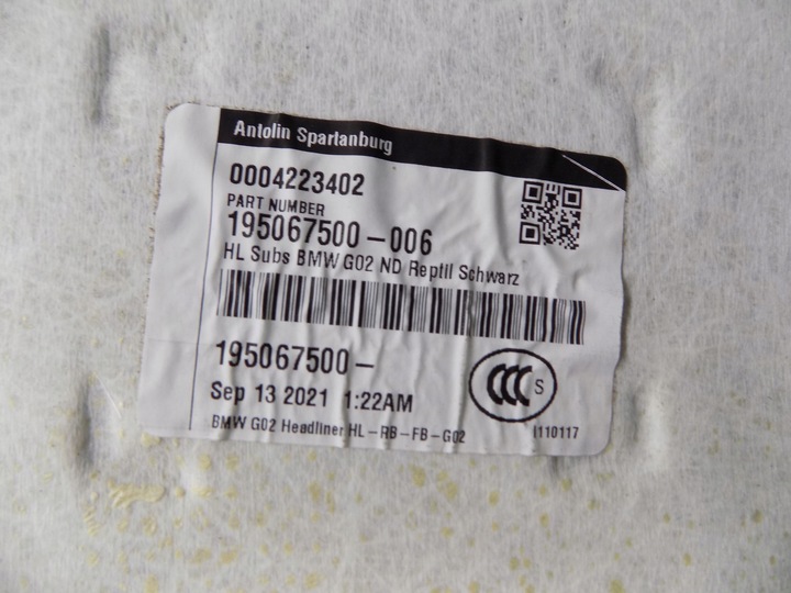фото №7, Bmw x4 g02 стеля чорна м-пакет do відновлення po вистріл шторка