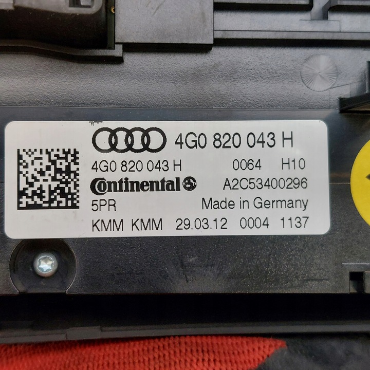 фото №13, Audi a7 панель воздуховод кондиционера 4g0820043h uk gb