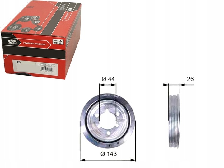 фото №1, Gates колесо пасове вала колінчастого 9636924480 965065