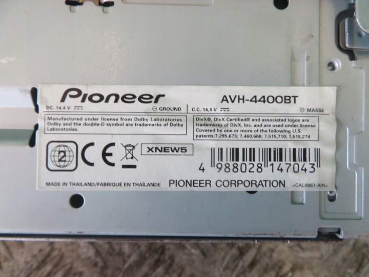 фото №7, Магнитола магнитола pioneer avh-4400bt