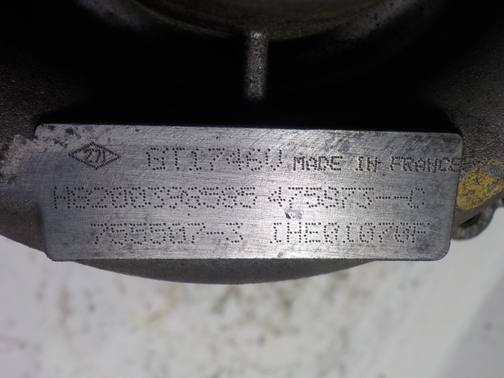 фото №8, Renault scenic ii турбонагнетатель турбина h8200398585