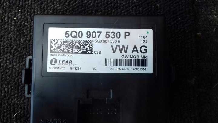 фото №5, Модуль блок керування шлюз 5q0907530p vw audi skoda