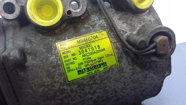 фото №5, Mitsubishi outlander i 2.0b компресор компресор кондиціонера mr460704