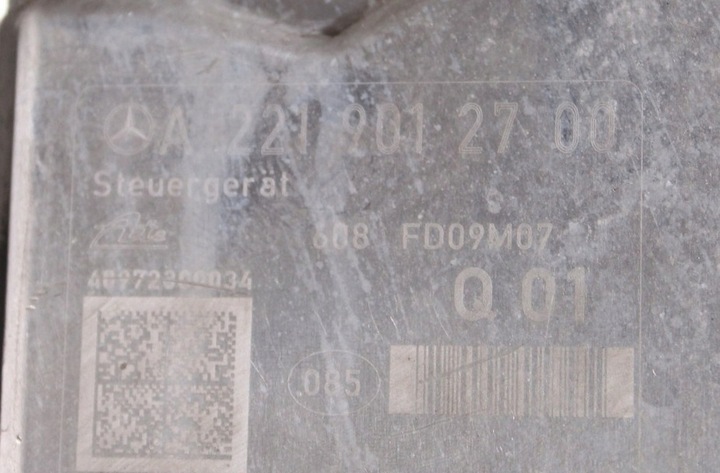 фото №12, Насос abs mercedes s класс w221 a2219012700 bez штекеры widocznej na фото