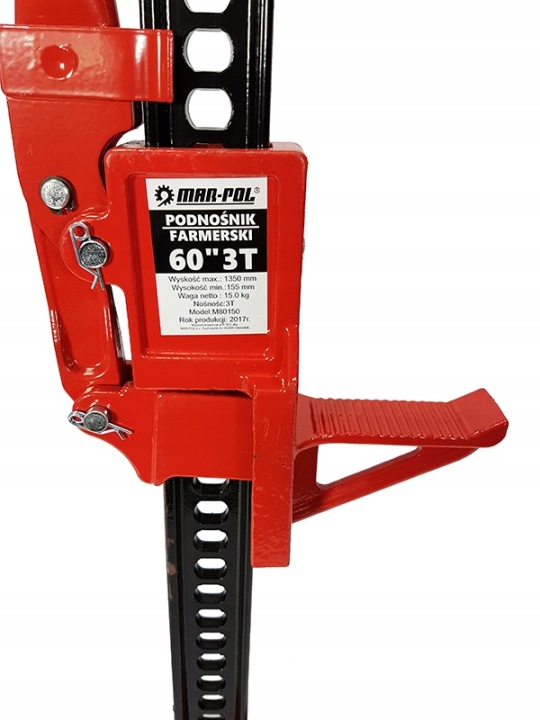 фото №12, Подъемник farmerski домкрат hi рестайлинг udźwig 3t 60'' / 152,40cm off-road