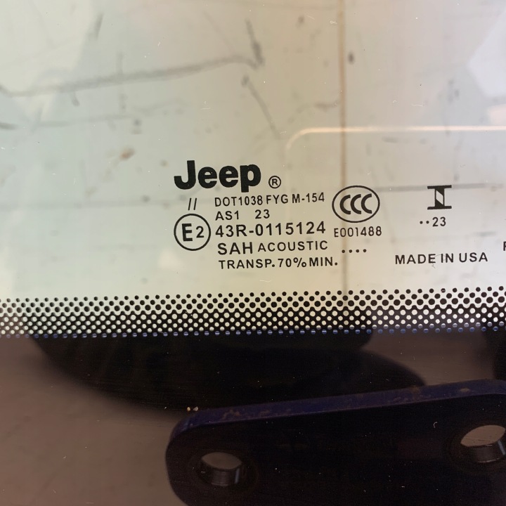 фото №15, Стекло перед передняя kpl. рамка камера jeep wrangler iv jl sahara 23r