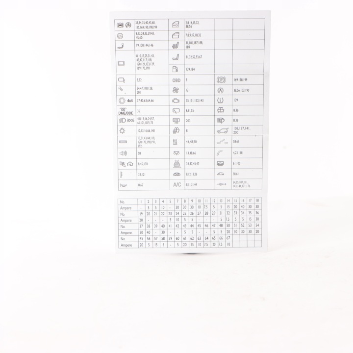фото №11, Bmw x3 f25 grupowanie карта diagram блок запобіжників 9315152