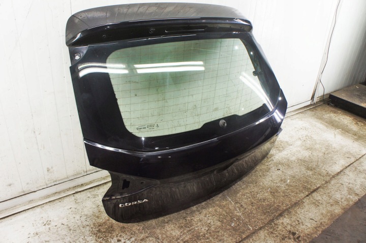 фото №6, Qm038 opel corsa f ^ кришка багажника хетчбек чорний скло 20r