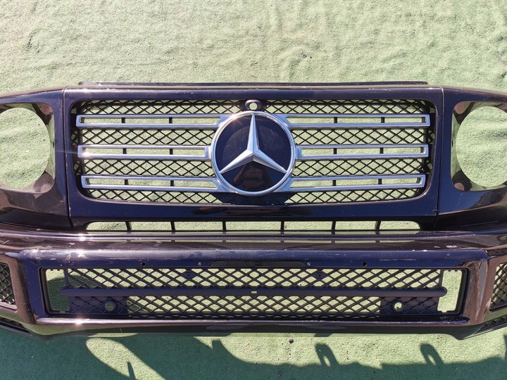 фото №7, Mercedes g класс w463 18- бампер перед переднее решётка радиатора решётка a4638880400