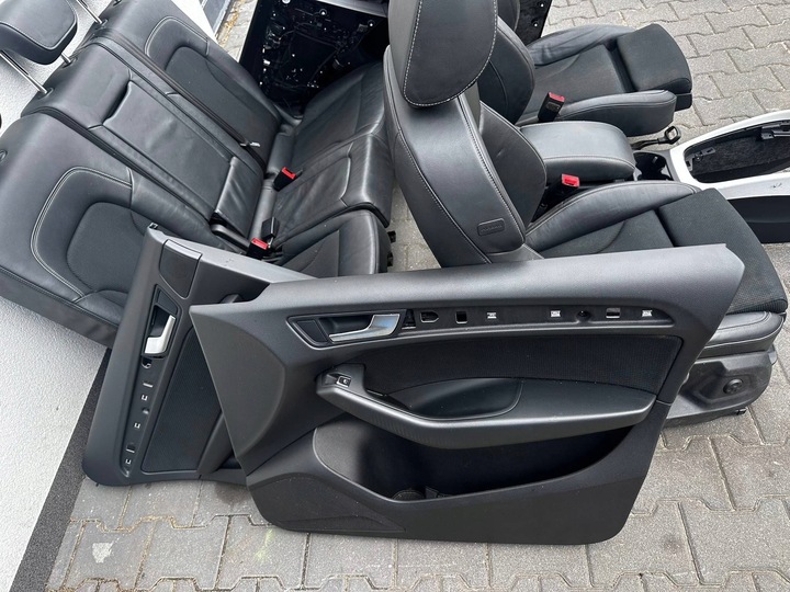 фото №7, Q5 8r рестайлинг s-line сиденья кожаные кожа обивка комплект