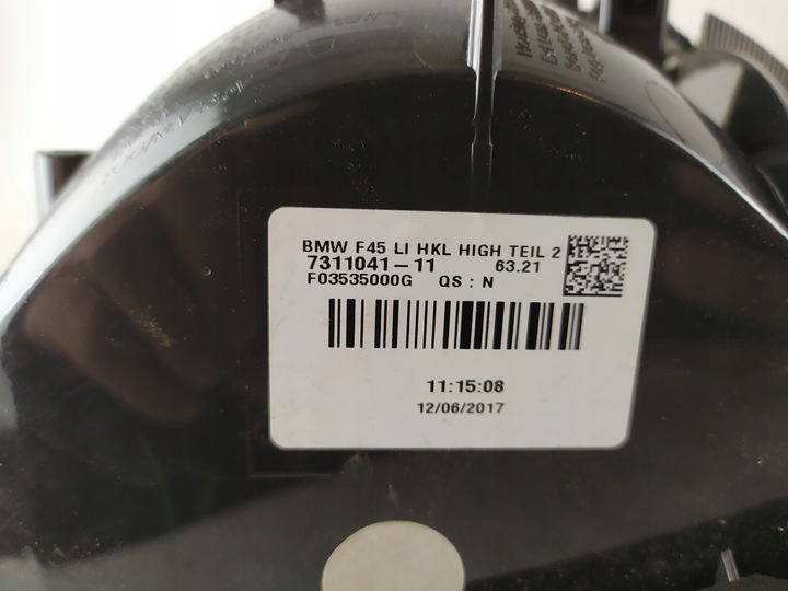 фото №7, Bmw f45 лампа задняя левая w крышка багажника зад led