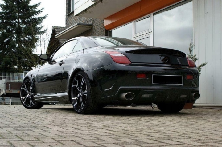 фото №11, Бампер задній  custom lexus sc430 laminat febla