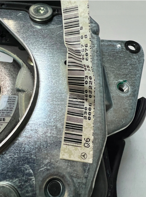 фото №5, Подушка водія шкіра mercedes sl r230, w230