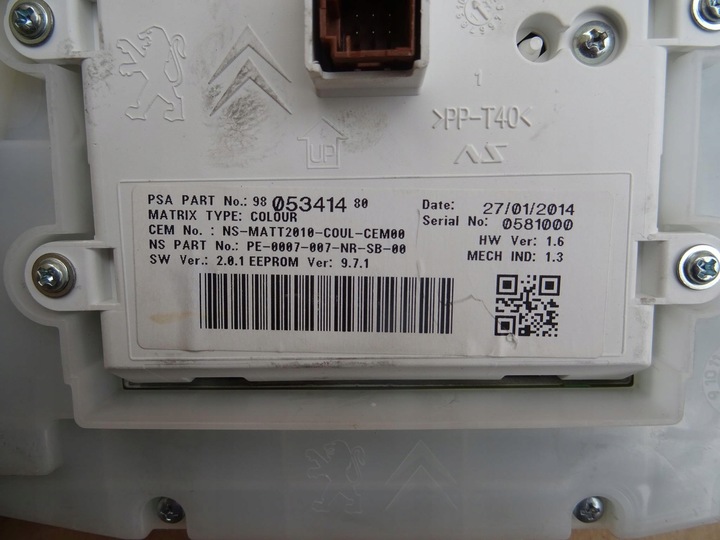 фото №6, Peugeot 208 спидометр приборы европа 9805396580