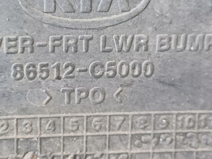 фото №10, Kia sorento 3 iii 15- накладка спойлер бампера передней 86512c5000