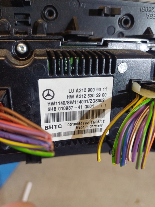 фото №5, Панель кондиционера mercedes w212 e-klasa nr. a2129009011