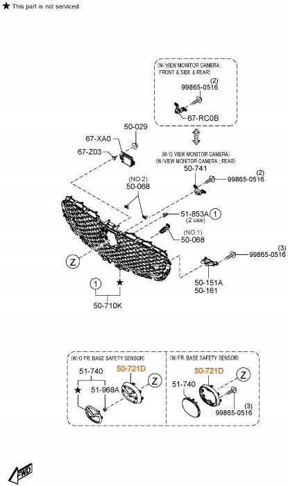фото №5, Основа емблеми решітка pod радар mazda cx-30 dm оригінал