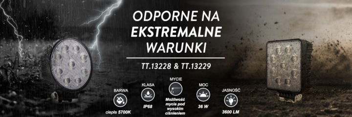 фото №6, Фара рабочая 36 led галоген 36w 12v 24v ip68