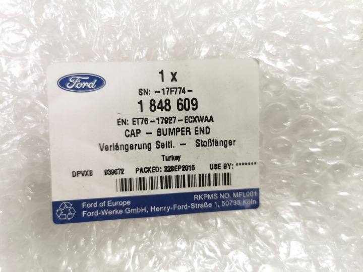 фото №9, Кутник ліве бампера зад ford transit/tourneo courier 14- oem номер 1848609