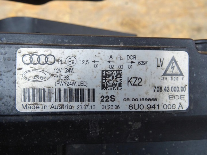 фото №11, Audi rsq3 q3 8u лампа bixenon led права перед передня kpl 8u0941006a