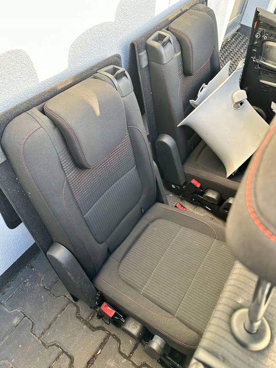 фото №5, Sharan 7n рестайлінг сидіння 7 осіб 3 ряд оббивка ремені