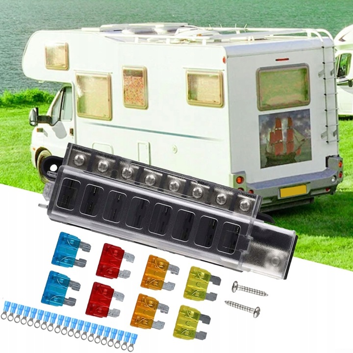 фото №13, Коробка гніздо запобіжників 8-krotna 12-32 v w набір наклейки diy