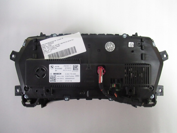 фото №5, Bmw z4 g29 спідометр  манометр led 8723302