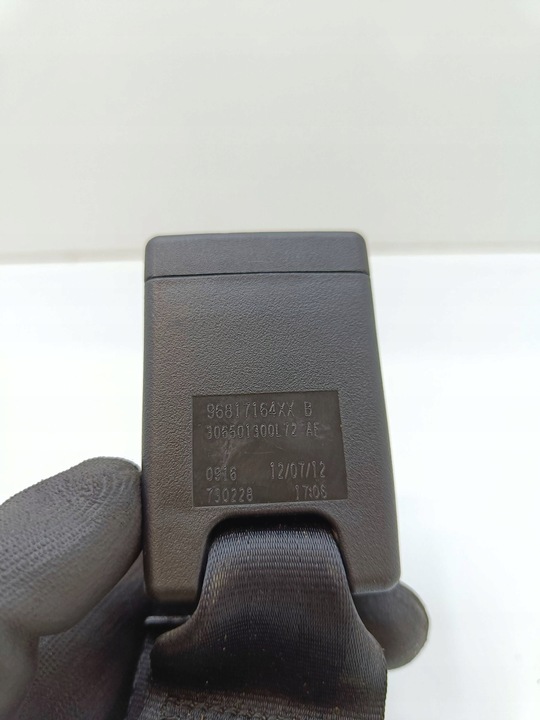 фото №8, Citroen berlingo 2013 скоба середнього ременя безпеки сидіння заднього