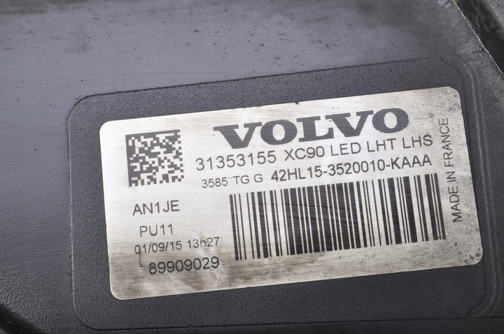 фото №14, Volvo xc90 ii лампа левая передняя левый перед 31353155