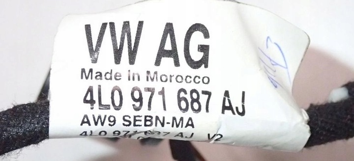 фото №10, Жгут установка дверь зад 4l0971687aj 4l0971687aj audi q7 4l