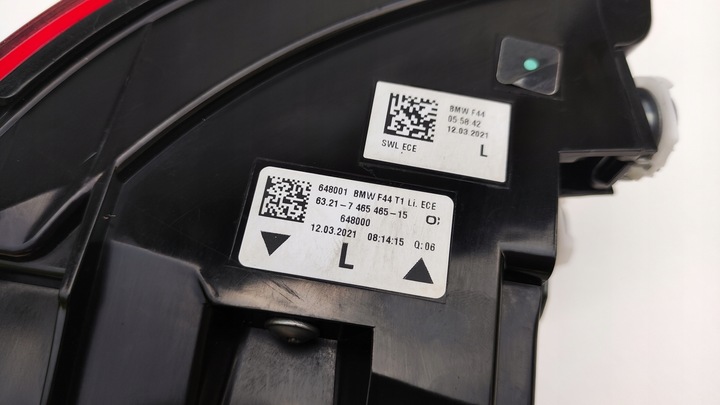 фото №9, Bmw 2 gran купе f44 19-24 лампа led левый зад задняя европа 7465465 lt59