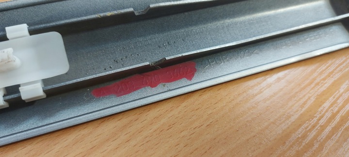 фото №3, Mercedes c-klasa w203 купе clc права планка двері