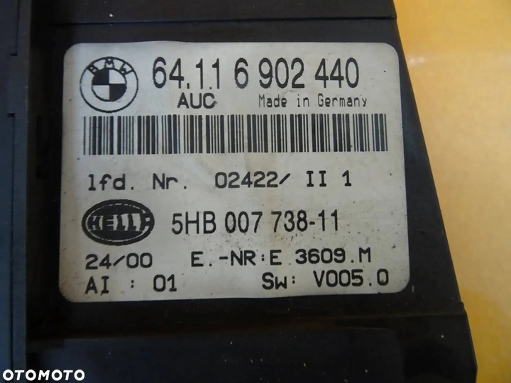 фото №5, Панель управление воздуховод bmw e46 6902440 nr194