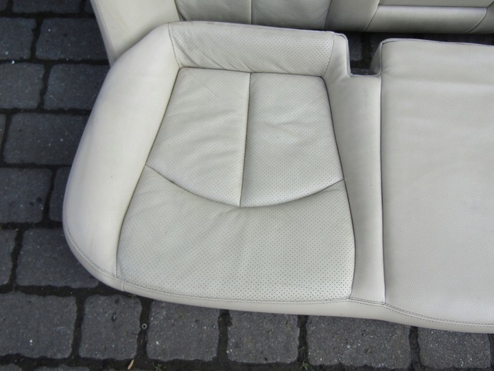 фото №10, 1 mercedes w211 02-06 sedan диван задня шкіра кремовий